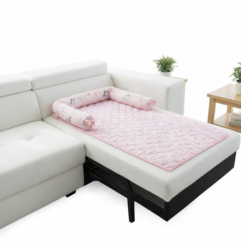 Caminha Protetor de Sofá Pet Estampa Rosa Fêmea Raças Pequenas Com Zíper Reforçado Premium Luxo