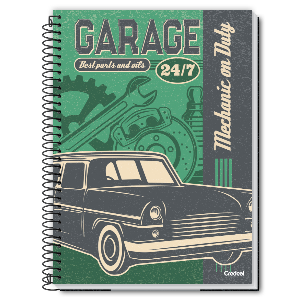 Golden Years - Caderno Espiral - 10 Matérias 160 Folhas