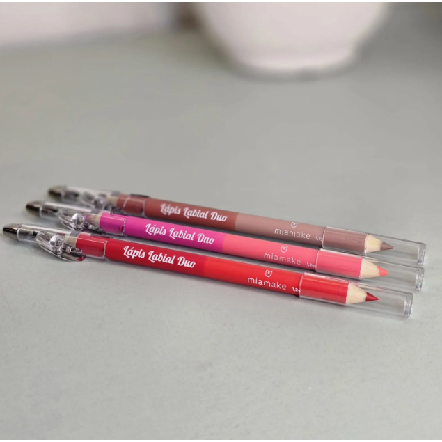 Lápis Labial Duo Com Apontador Mia Make
