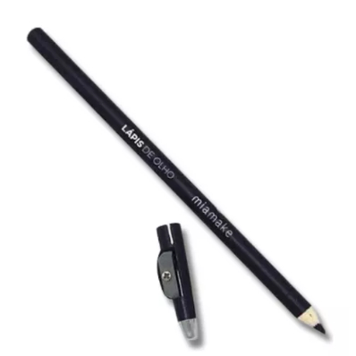Lápis De Olho Delineado Profissional Mia Make Preto Apontador Efeito Mate