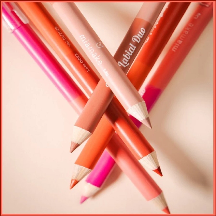 Jogo Com 3 Lápis Contorno Labial Duo Com Apontador - Mia Make