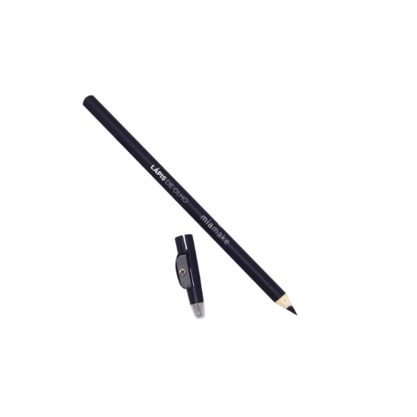 COMBO PARA REVENDA 10  LÁPIS DE OLHO MIA MAKE PRETO COM APONTADOR VALIDADE 09/29