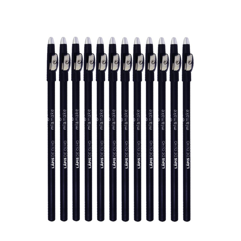 Lápis De Olho Preto Com Apontador Mia Make Makeup