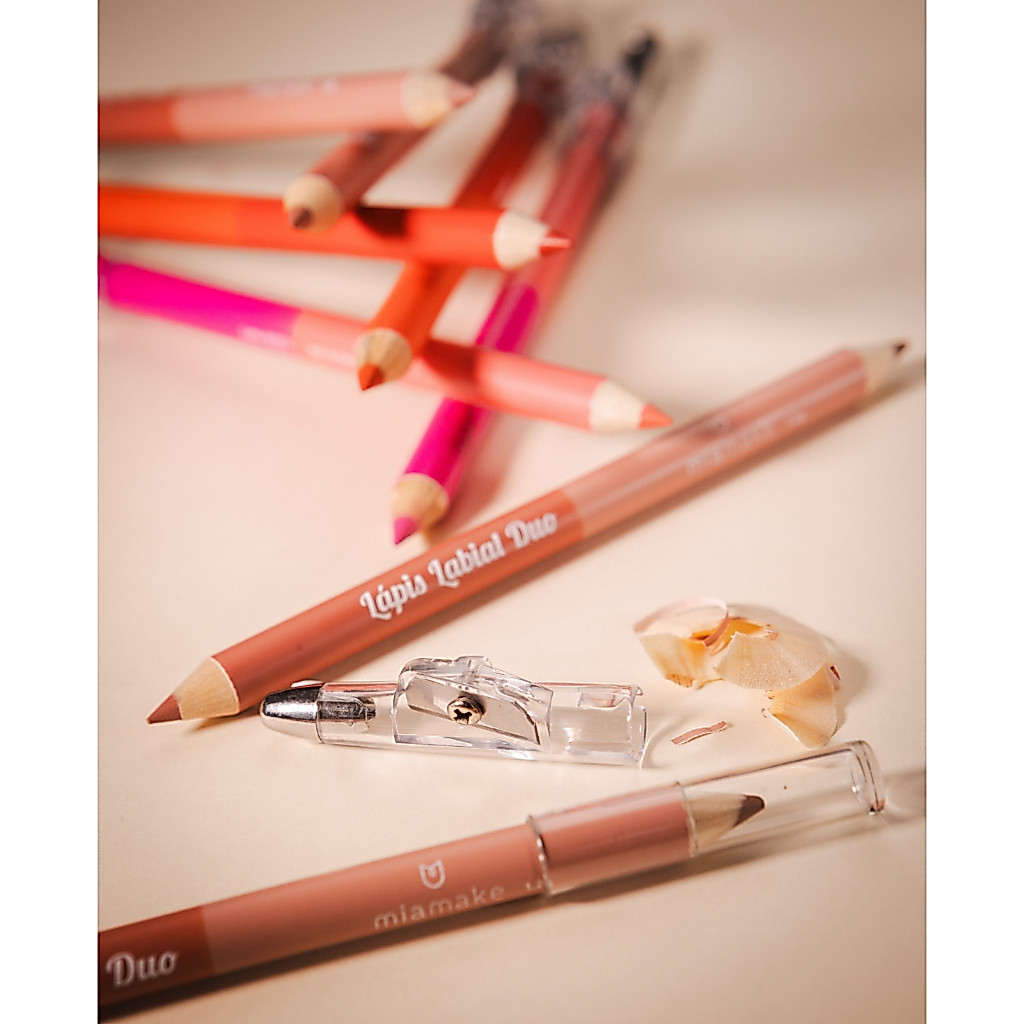 Lápis Duo Labial com Apontador Coleção Hora do Chá - Mia Make