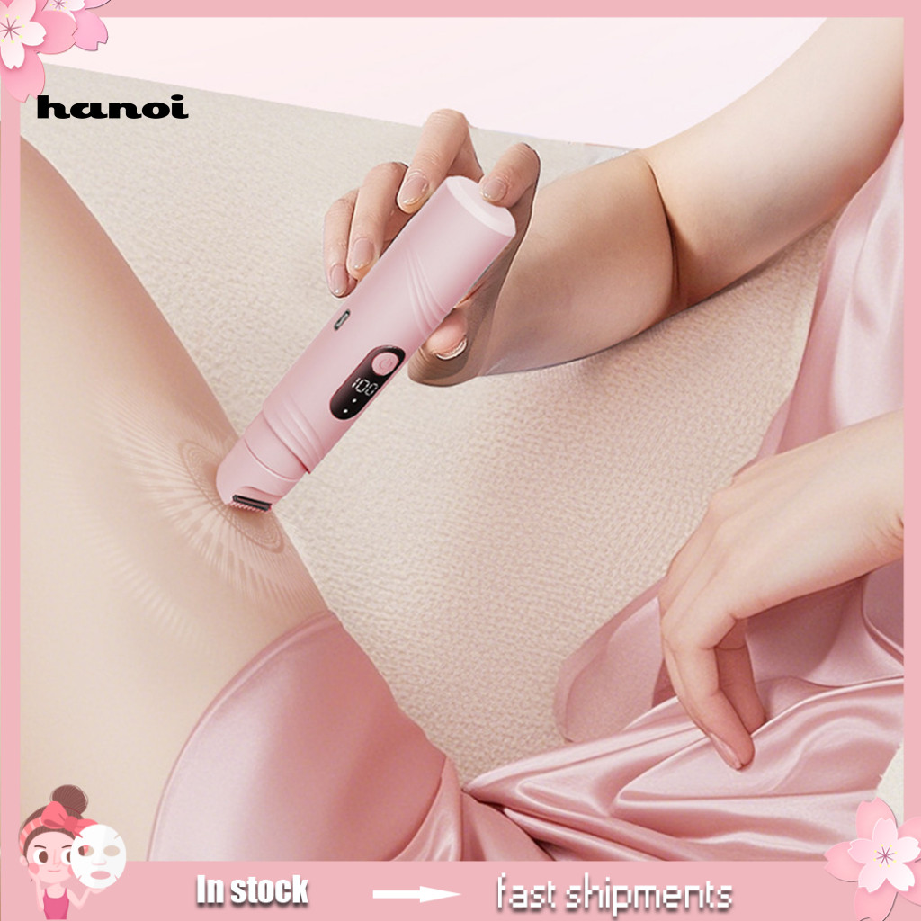 Painless Hair Shaver Electric Body Women’s Dual-head Rechargeable Bikini Trimmer Ipx7 Waterproof Removal Epilator for