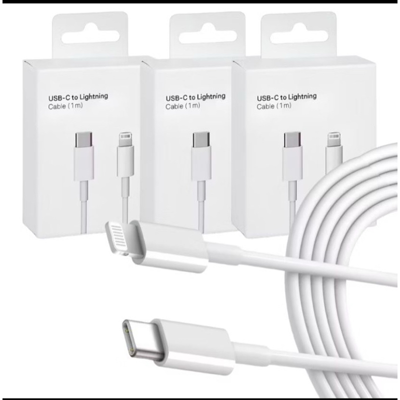 Cabo de Iphone Original Lightning Usb-C Tipo C  1m USB de Carregamento Rápido/Dados Linha Premium