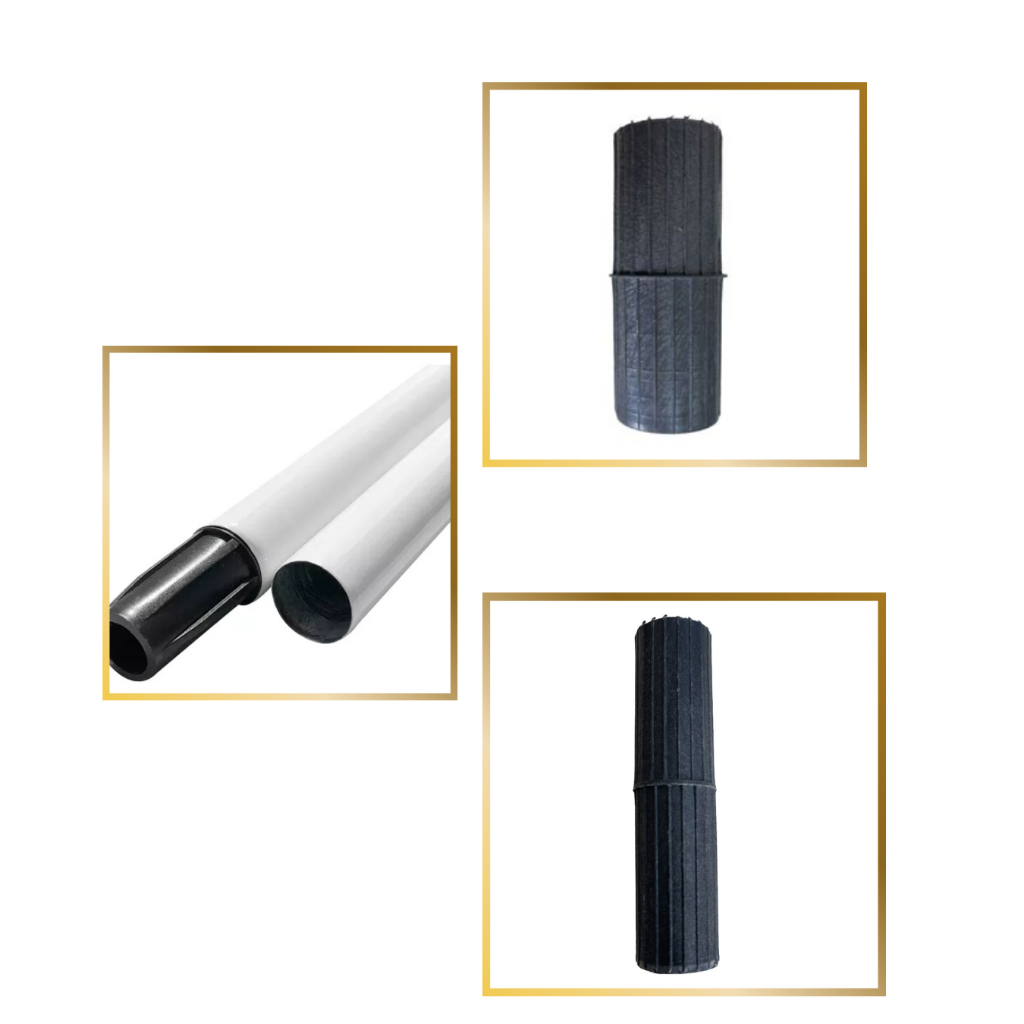 Kit 2 Emendas Para Varão de Cortina (28mm e 19mm) Acessórios de Cortina Decoração