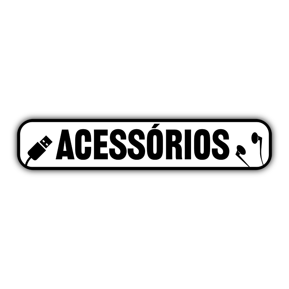 Placa Quadro Acessórios - Assisência Técnica Celular