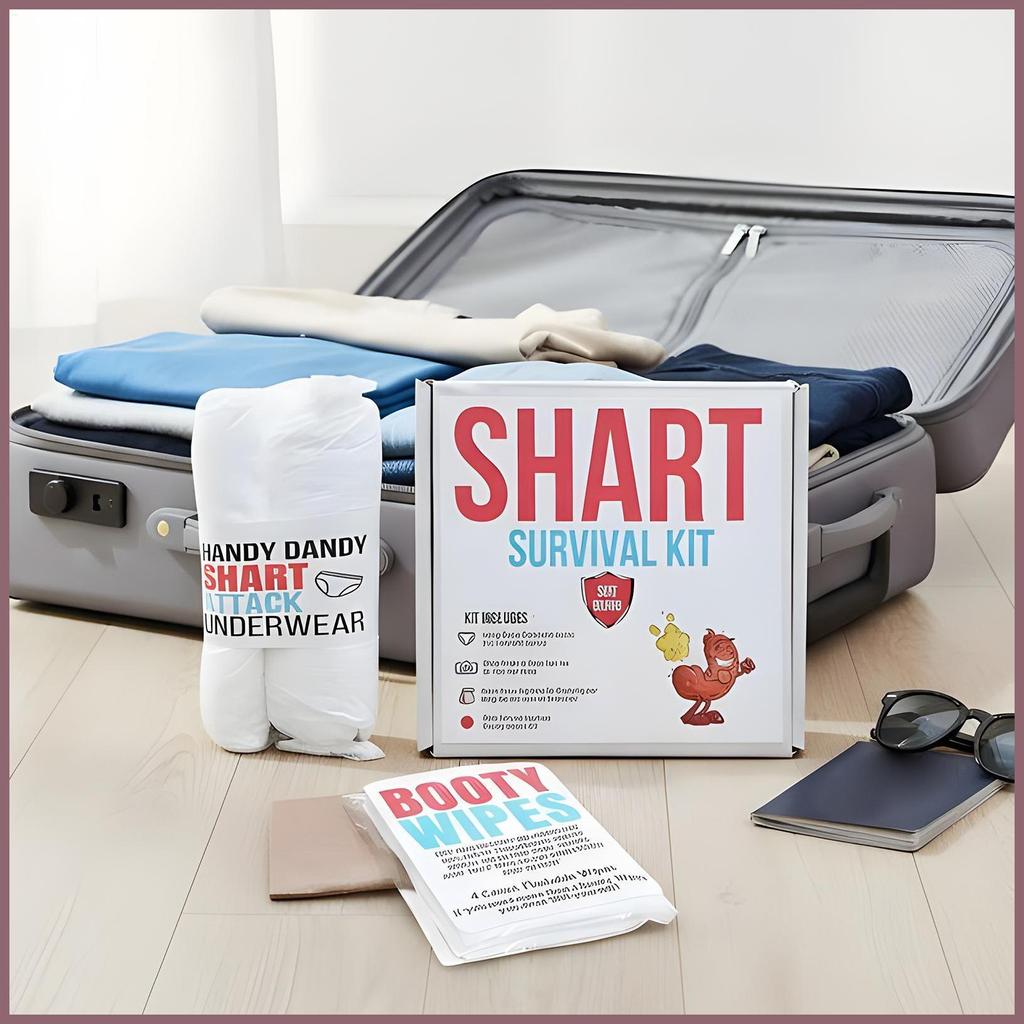 Engraçado Kit De Sobrevivência De Peido Brincadeira Prop Com Lenços Umedecidos E Roupa Interior Para Amigos Festa De Fam