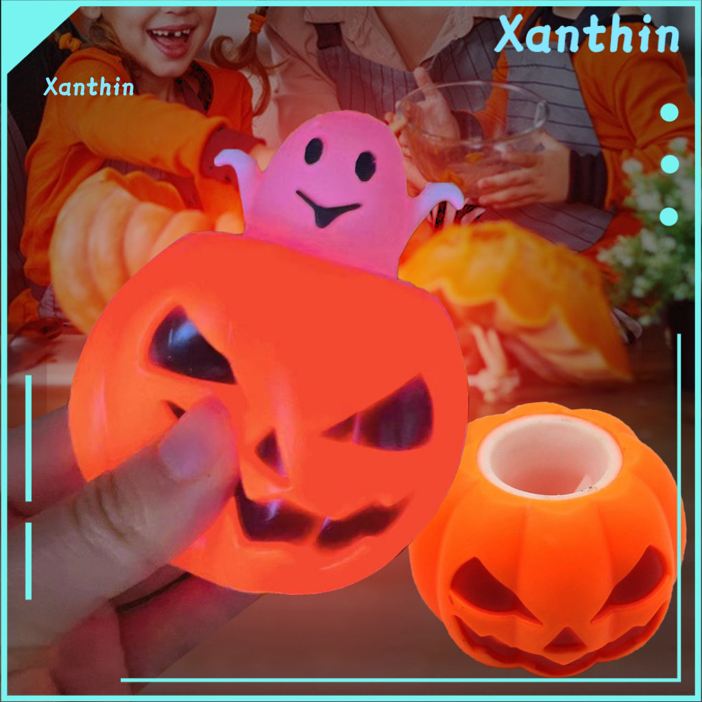 Halloween Skull Decor Prop Stress Ball Bone Squeeze Toy Handheld Fidget for Anxiety Relief and Relaxation Perfect Gift P