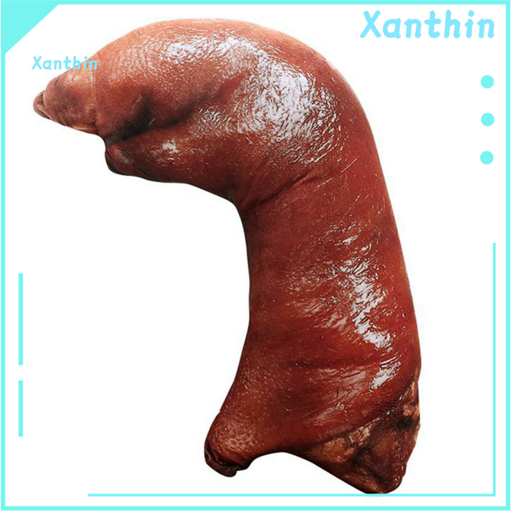 20cm Simulação Trotter Comida Falsa Porco Perna Brincadeira Truque Brinquedo Festa De Halloween Prop