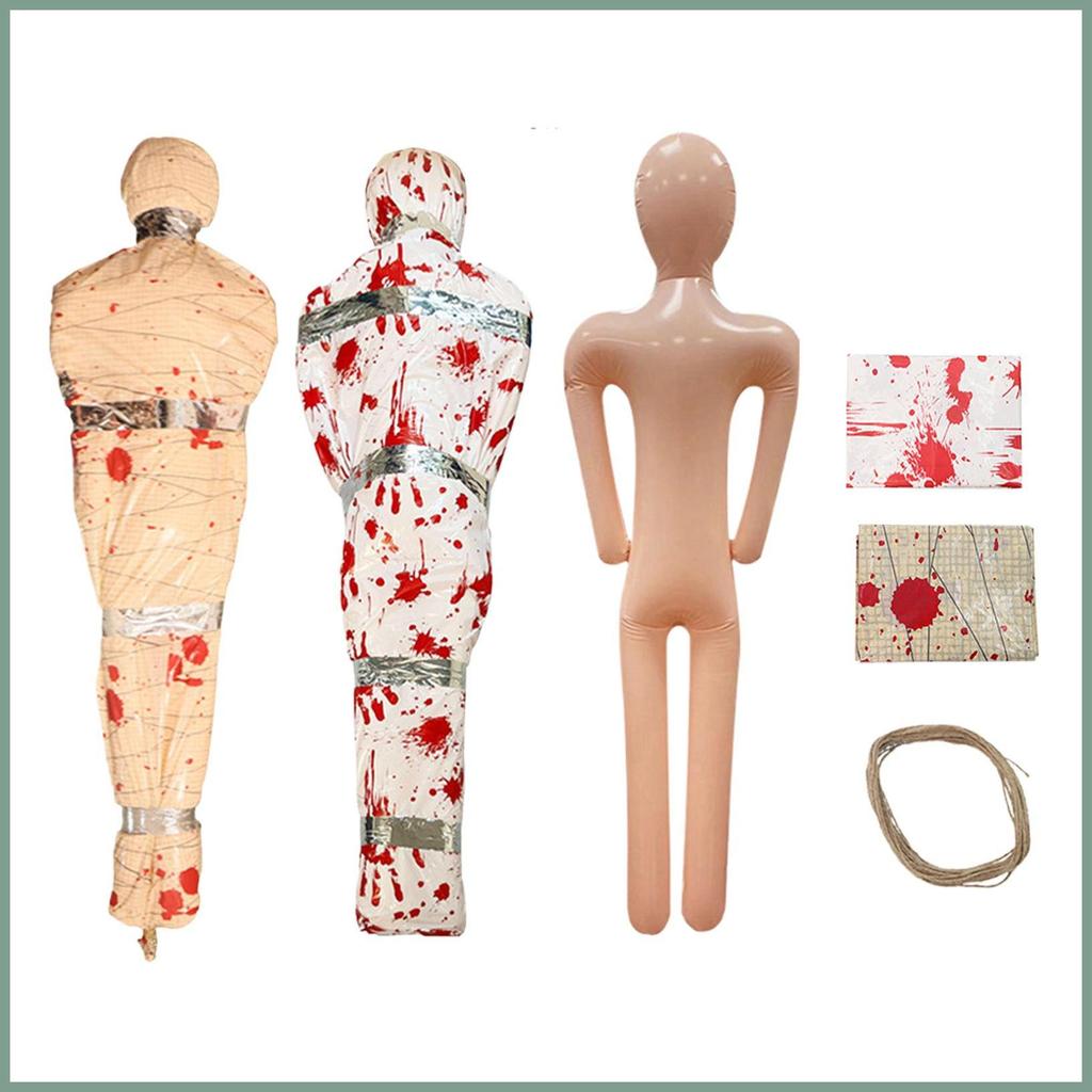 Corpo Morto Prop Boneca Sangrenta Halloween Brincadeira Adereços Inflável Para Casa Assombrada Festival Festa Quintal Gr