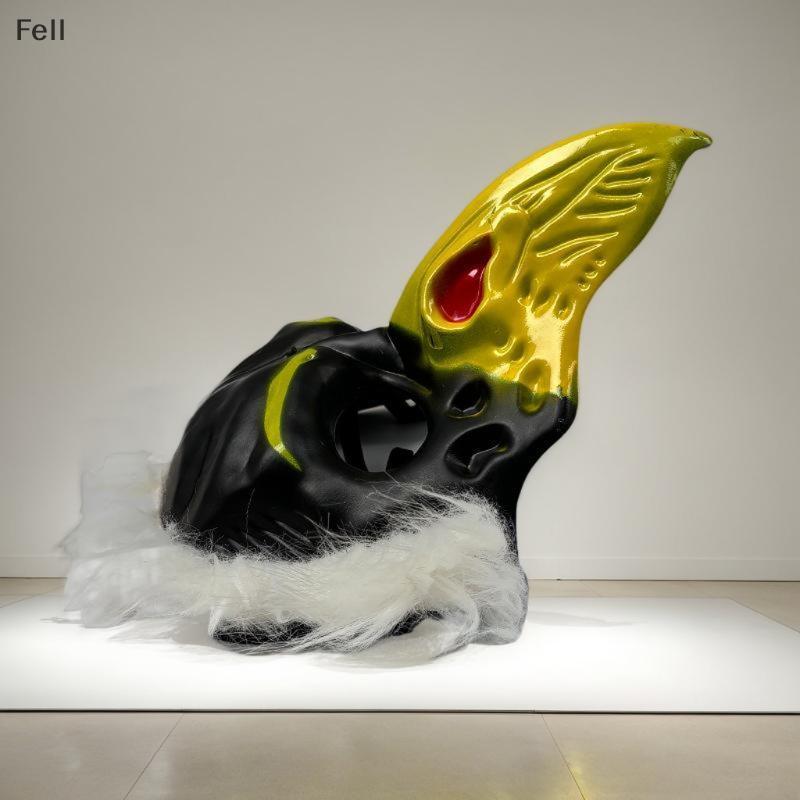[Fel] Halloween Cosplay Assustador Águia Máscara Facial NPC Engraçado Prank Scare Chapelaria Para Festa Bola Traje Prop
