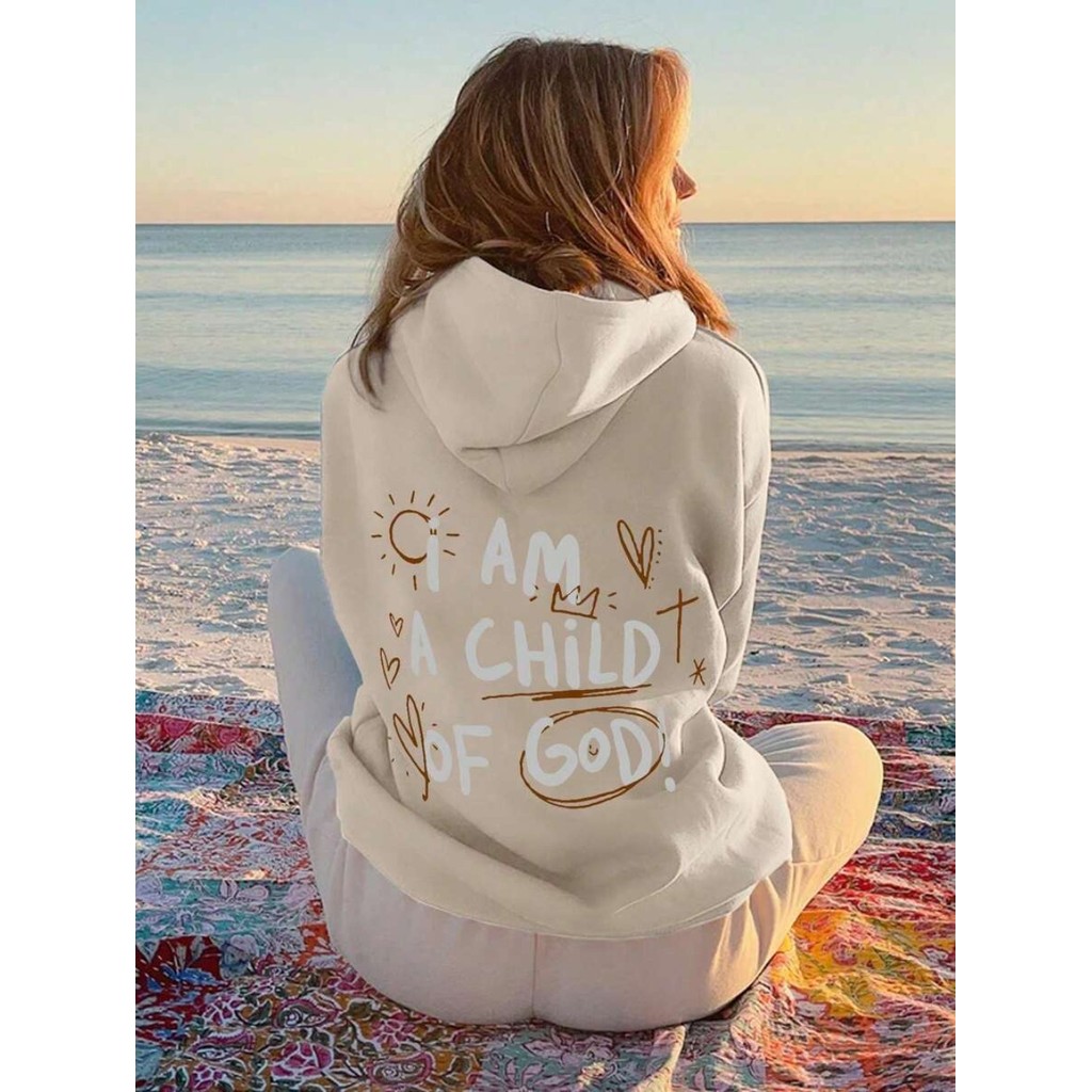 Blusa de moletom quentinho estampado CHILD OF GOD Casaco sueter inverno, frio, moda, estilo