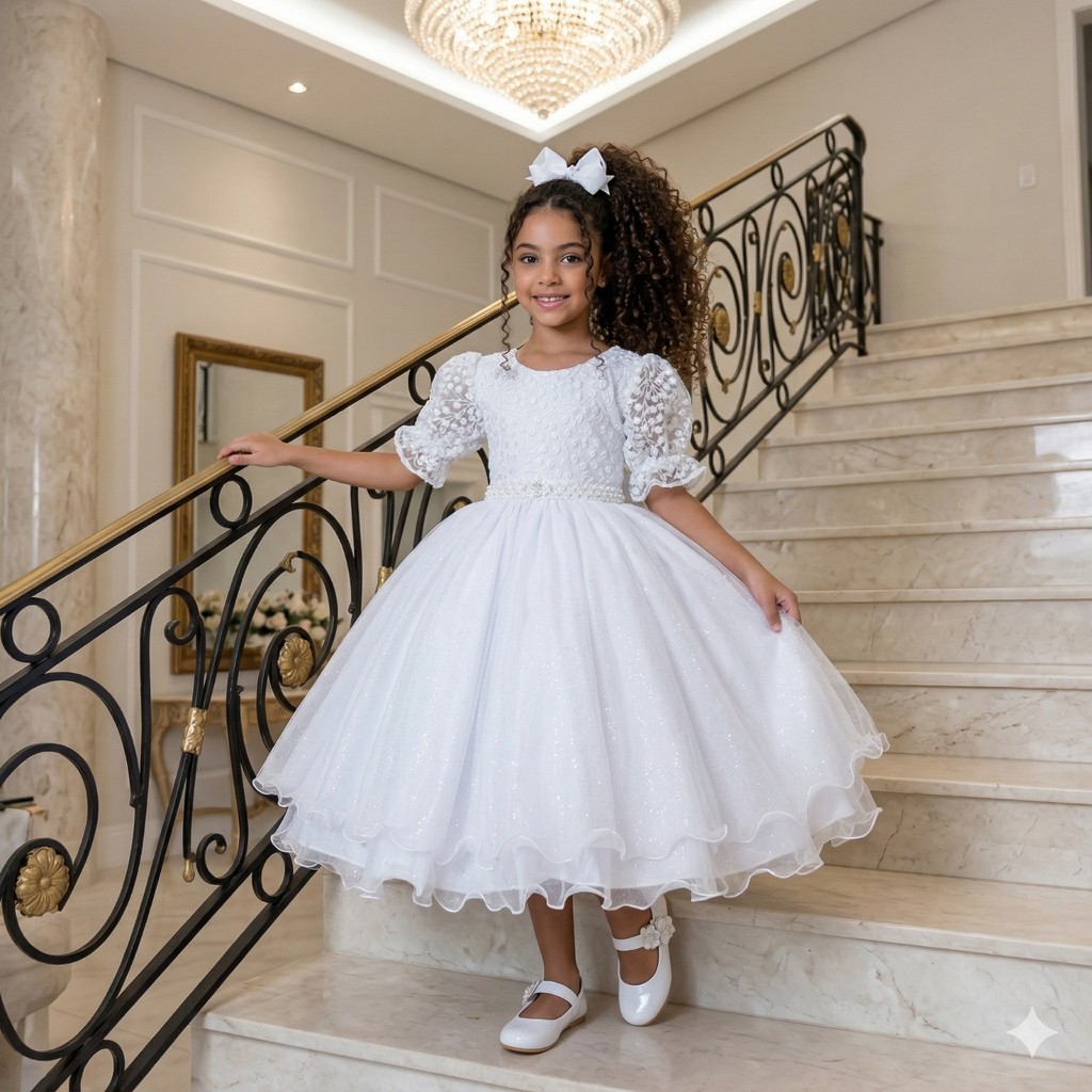 Vestido Versátil Bella Child Laize Branco