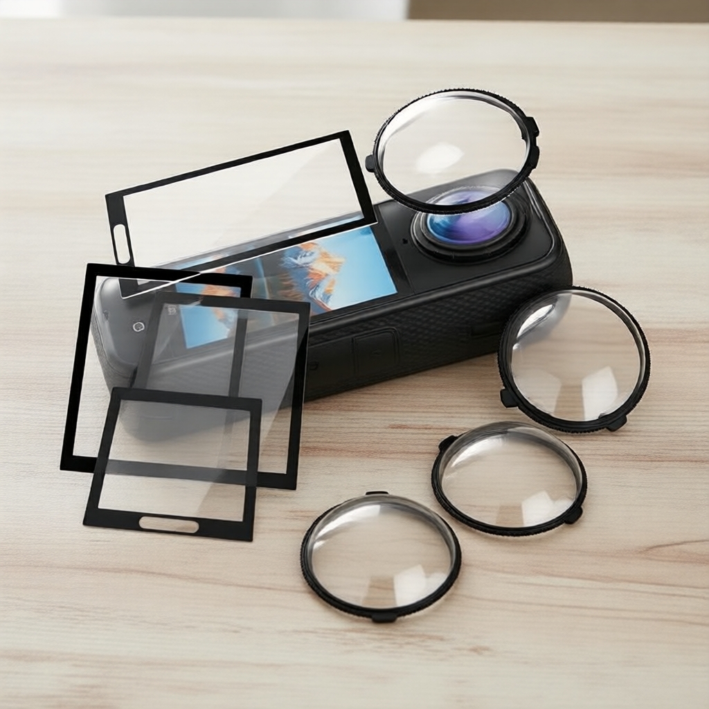 Protetor De Tela De Vidro Temperado Para Insta360 X5 Lente Guarda 2 PC Materia Capa 2 Substituição