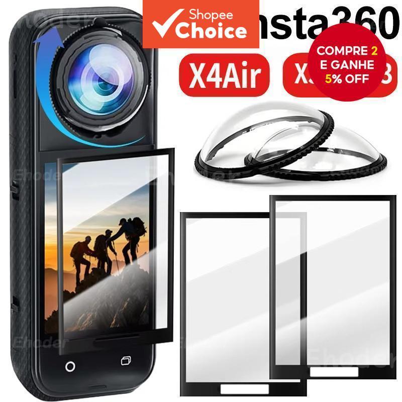 Para Insta360 X5 Premium Lente Guarda PC Protetor Removível Capa Acessório Da Câmera De Ação