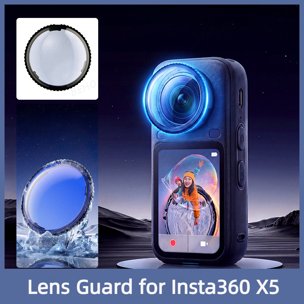 Tampa Protetora Da Lente Do PC Para Insta360 X6 Anti-Risco Guarda Óptico Capa Protetor Acessórios Câmera