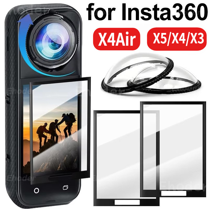 Para Insta360 X5 Premium Lente Guarda PC Protetor Removível Capa Acessório Da Câmera De Ação