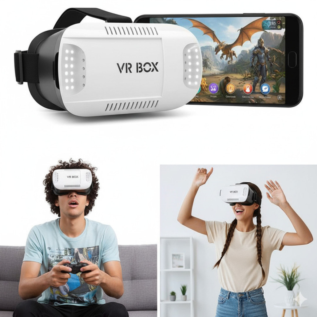 Oculos 3D Realidad Virtual Vr Box + Controle Bluetooth