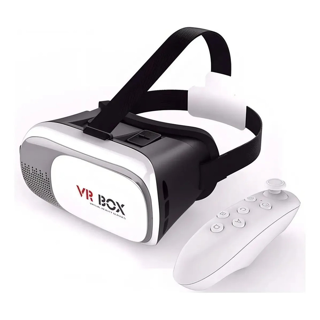 Óculos VR Box 2.0 Realidade Virtual 3D Com ou Sem Controle Bluetooth Compatível Android Jogos, Vídeos e Filmes 360
