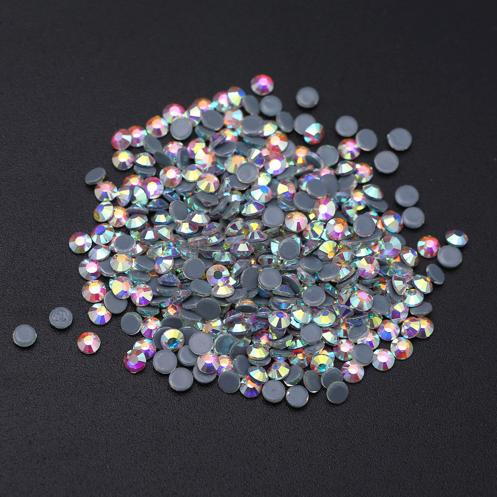 SS3-SS40 Hotfix Rhinestones Pedras De Ferro Sobre Cristal Flatback Strass Hot Fix Gemas De Vidro Decorações Para Vestido De Noiva