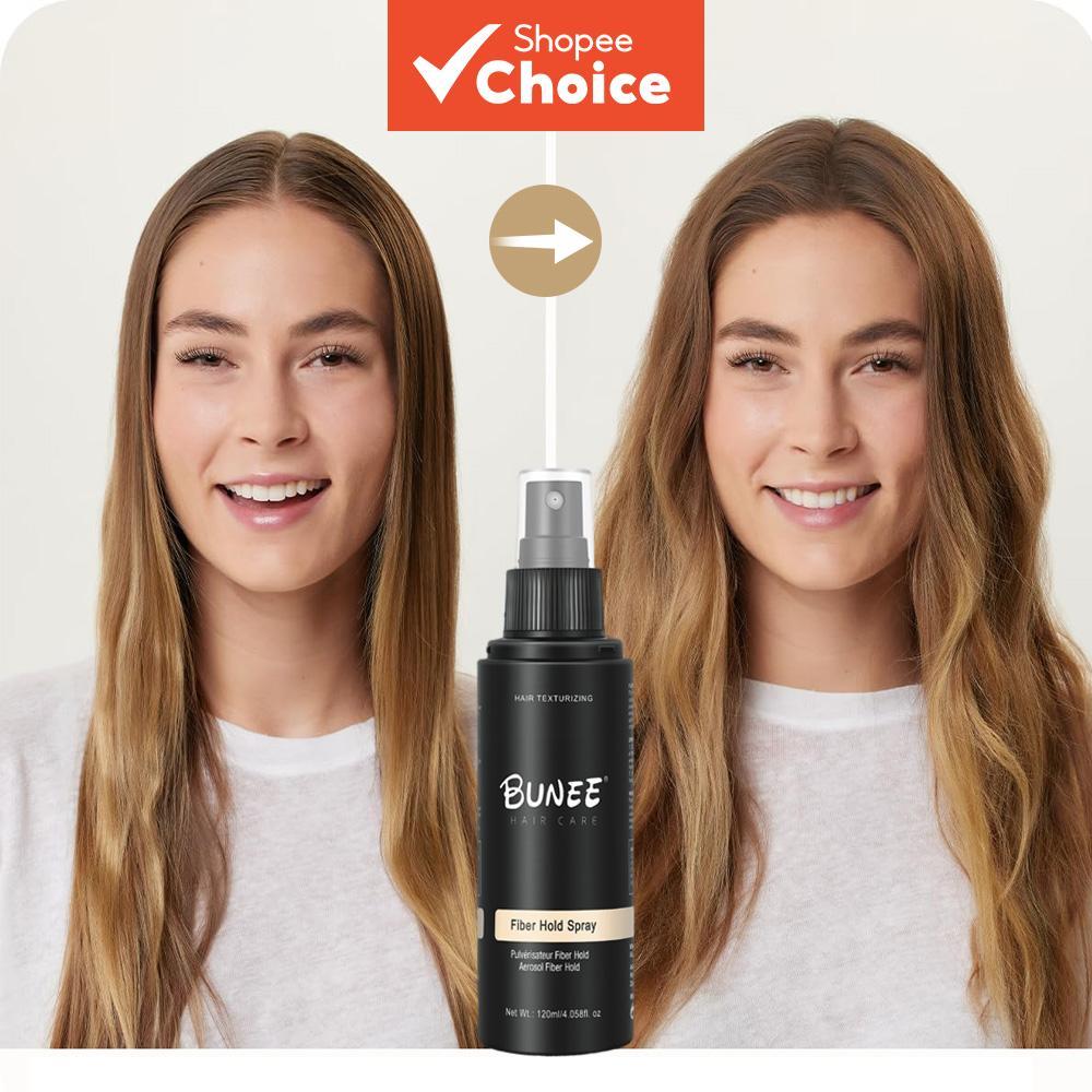 Spray de cabelo durável e forte da BUNEE para homens, com volume natural sem rigidez, aroma suave e fresco, ideal para