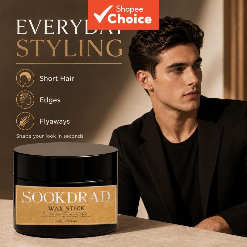 Bastão De Cera De Cabelo , Borda Mais Suave , Controle De Bebê , Acabamento Brilhante , Fixação Forte , 100g