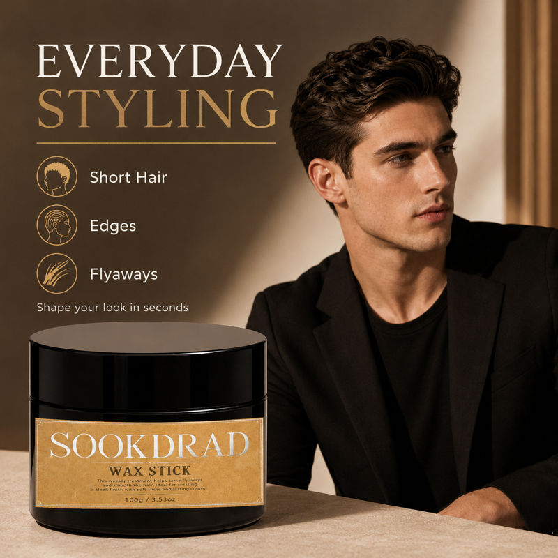 Bastão De Cera De Cabelo , Borda Mais Suave , Controle De Bebê , Acabamento Brilhante , Fixação Forte , 100g
