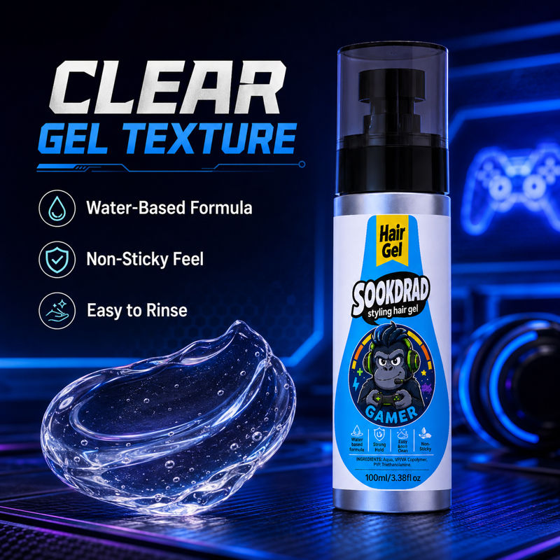 Gel Modelador de Cabelo Uso Diário, Efeito Suave, Fixação Forte 100 ml