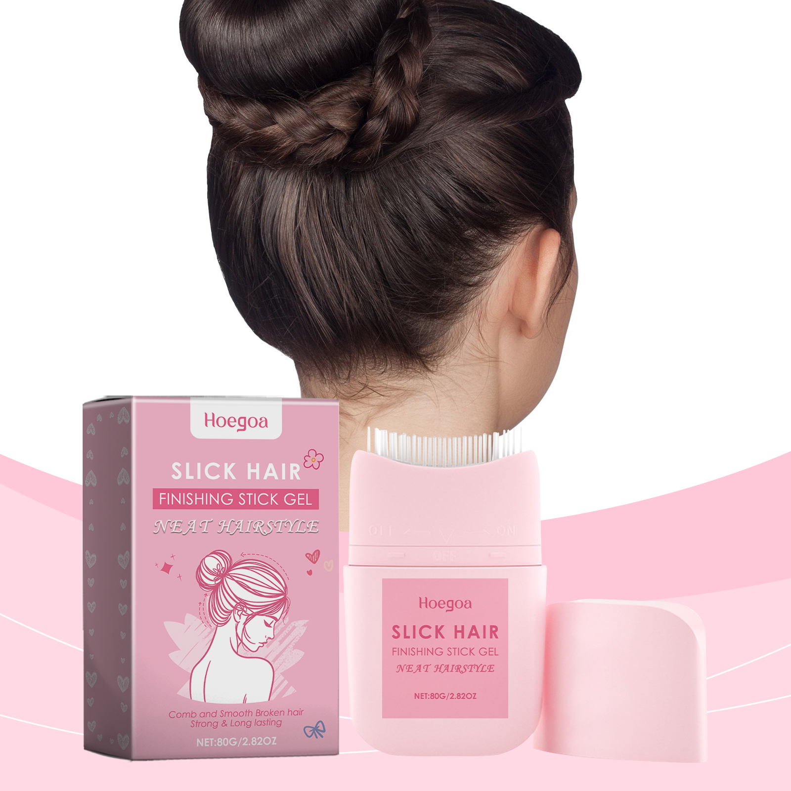 Bastão de Modelagem de Cabelo 80g Gel de Cera de Acabamento Infantil Atualizado Forte Fixação Suave