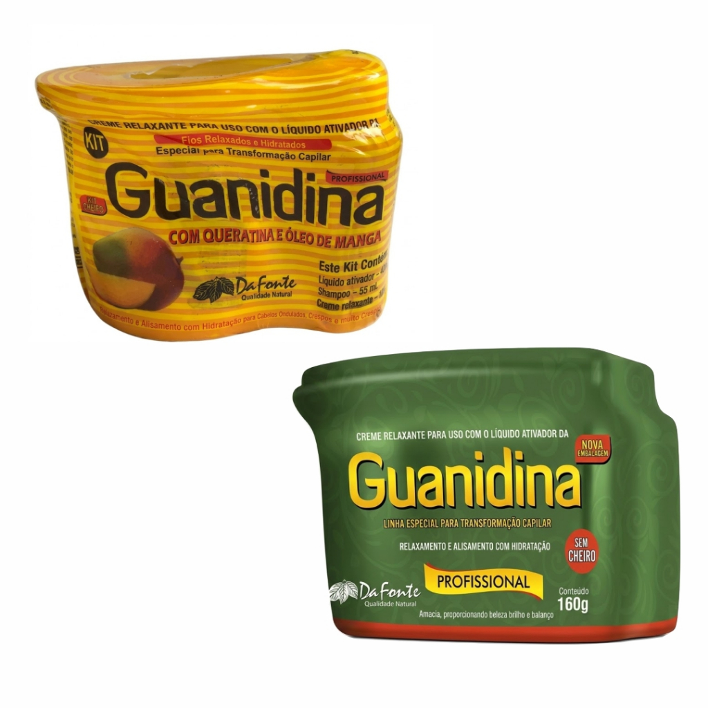 Guanidina Alisante Capilar Profissional Forte e Suave 160g Escolha Modelo