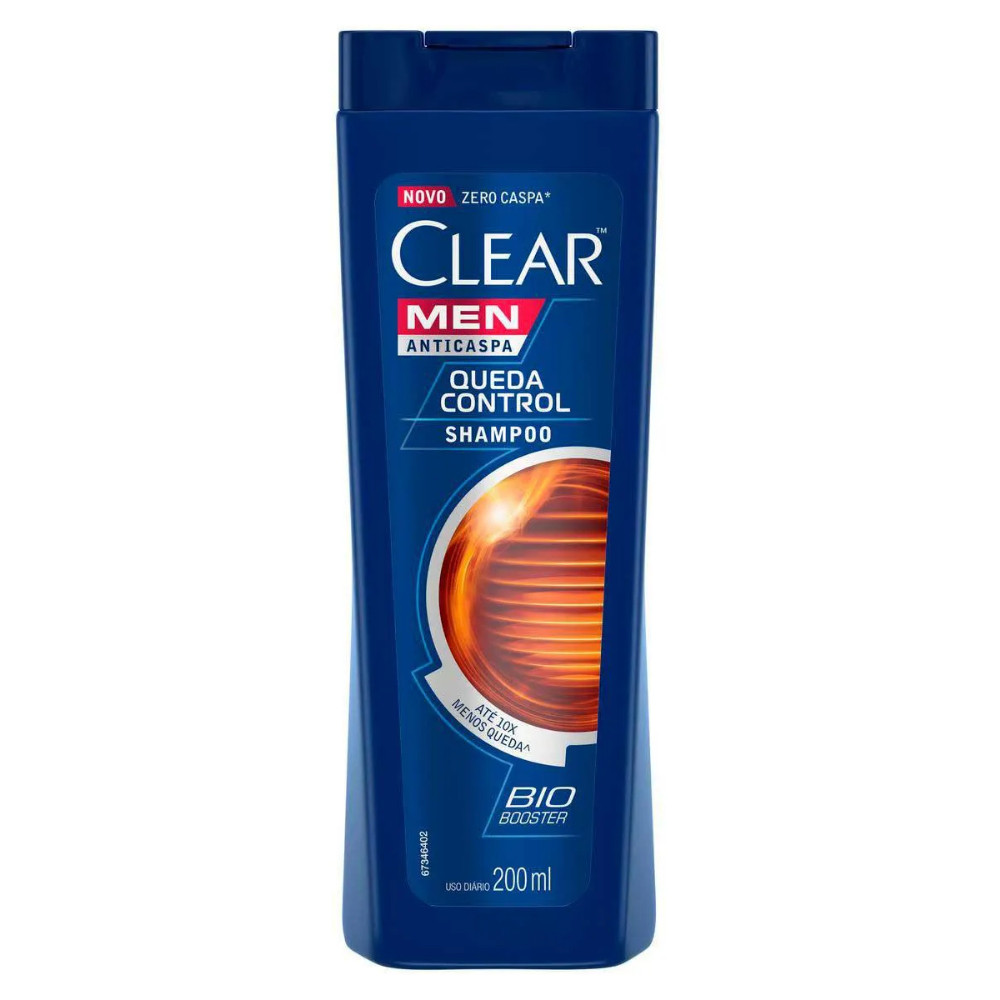 Shampoo Anticaspa Masculino Suave Queda Control 200ml Cabelo Forte