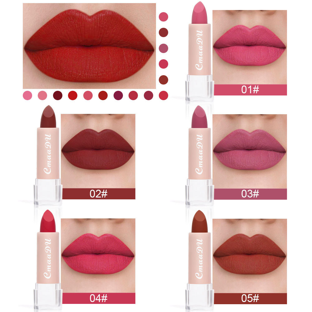 Batom Gloss Colors Matte Velvet Impermeável De Longa Duração 6 Cores