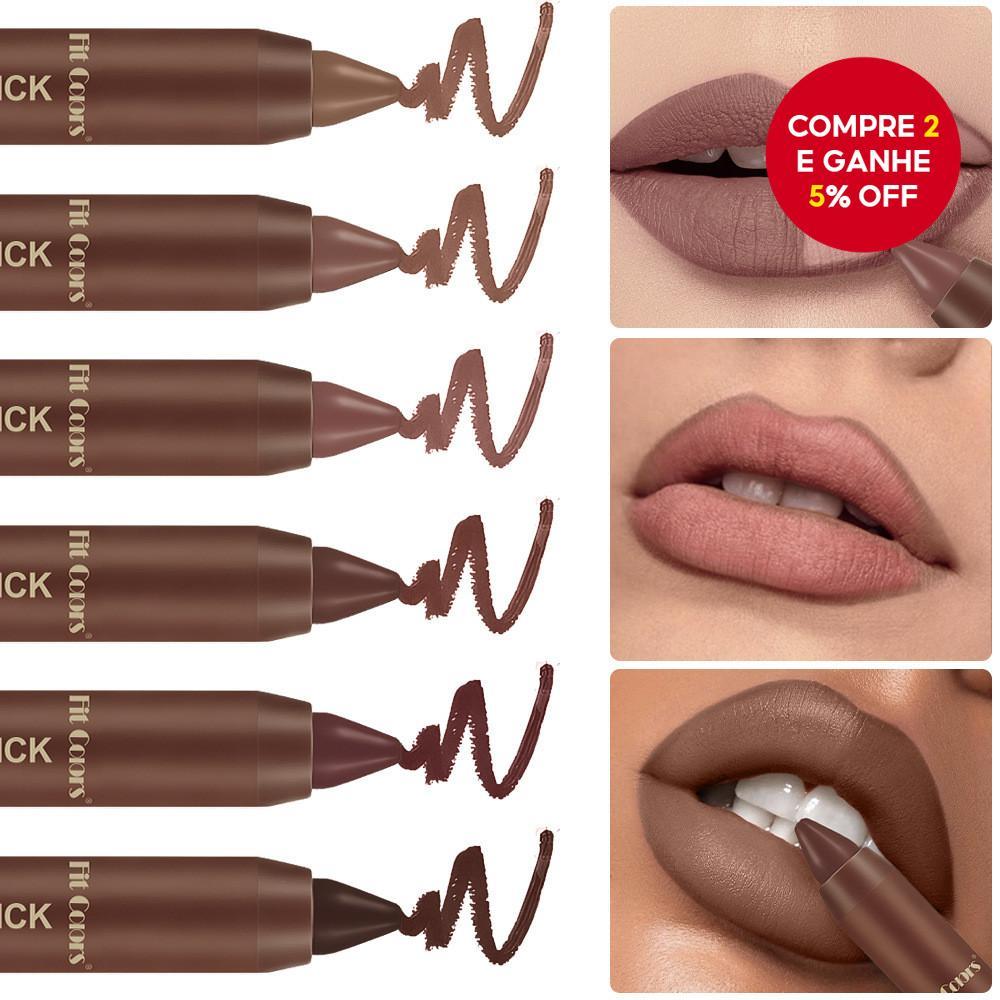 Batom Velvet Matte Com Forro Embutido-À Prova D'água , De Manchas , Vitamina E Manteiga De Karité , Cores De Chocolate ,