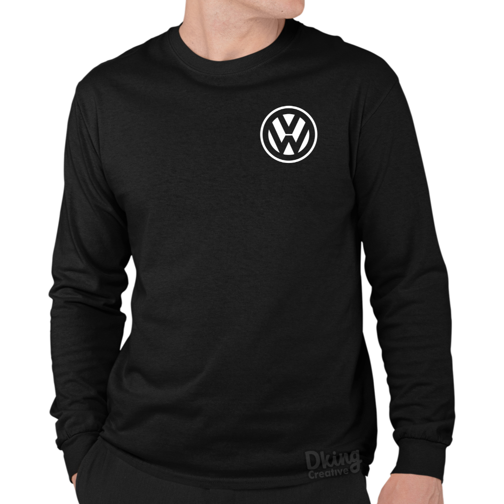 Camiseta Camisa Logo Volkswagen Pequeno Vw Carros Clássico Antigos Blusa Manga Longa