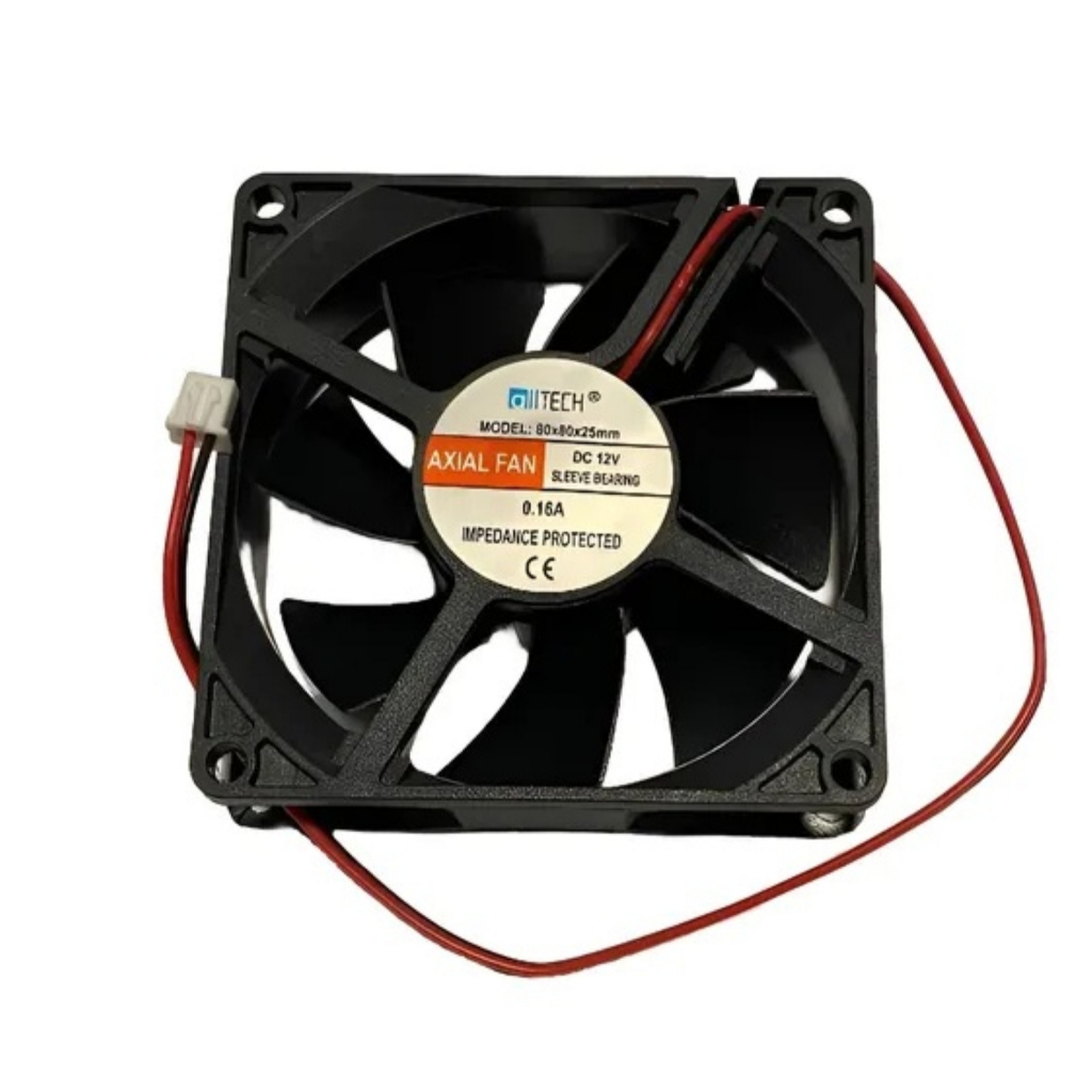 Ventilador Cooler Fan Ventoinha 80x80x25 12v 0.15a Cor do LED:Sem LED