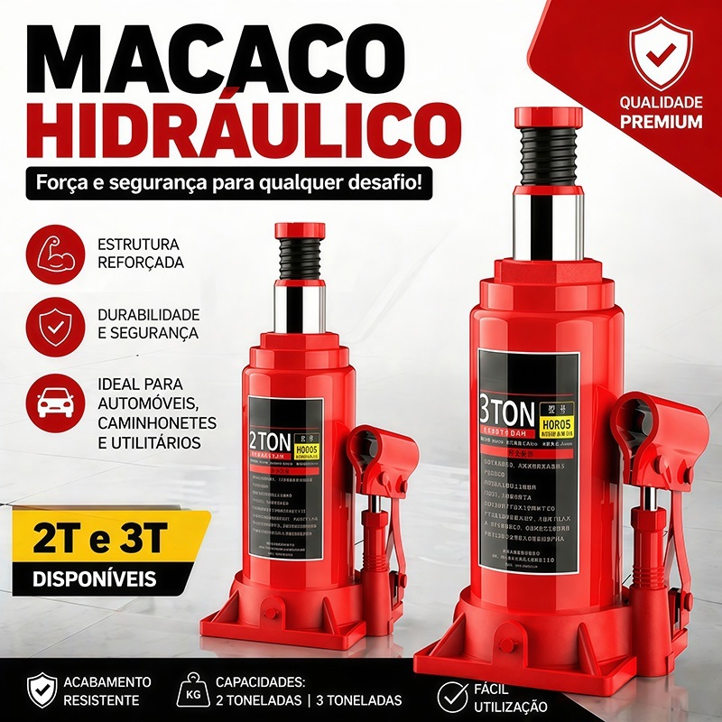 3 Ton Hydraulic Bottle Jack for Car and SUV with Safety Valve High Capacity Portable