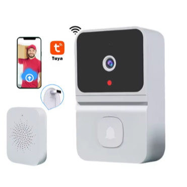Campainha sem fio Wifi Hd Câmera Segurança Por Sino Visão Noturna Vídeo Intercomunicador Mudança De Voz Para Monitor De
