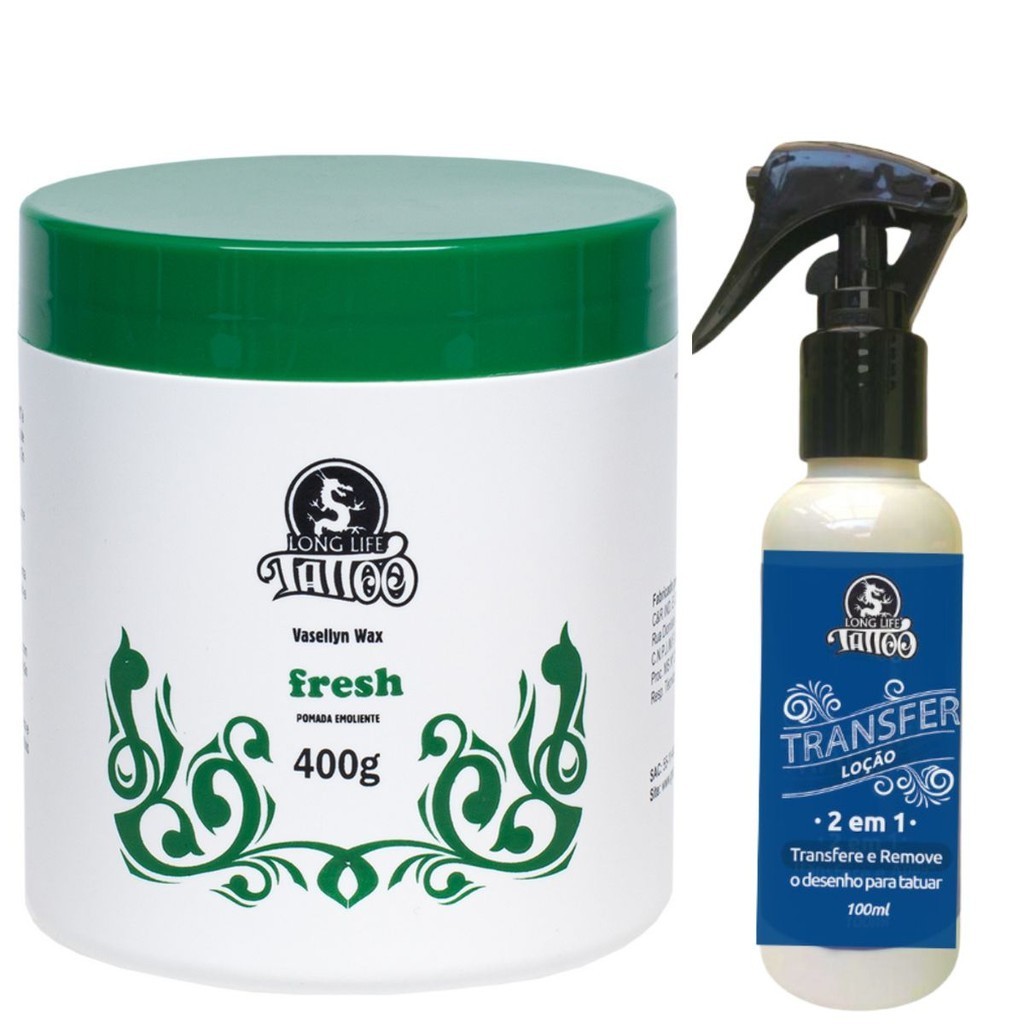 Vaselina Fresh 400g + Transfer Spray  2 Em 1 Transfere e/ou remove perfeitamente