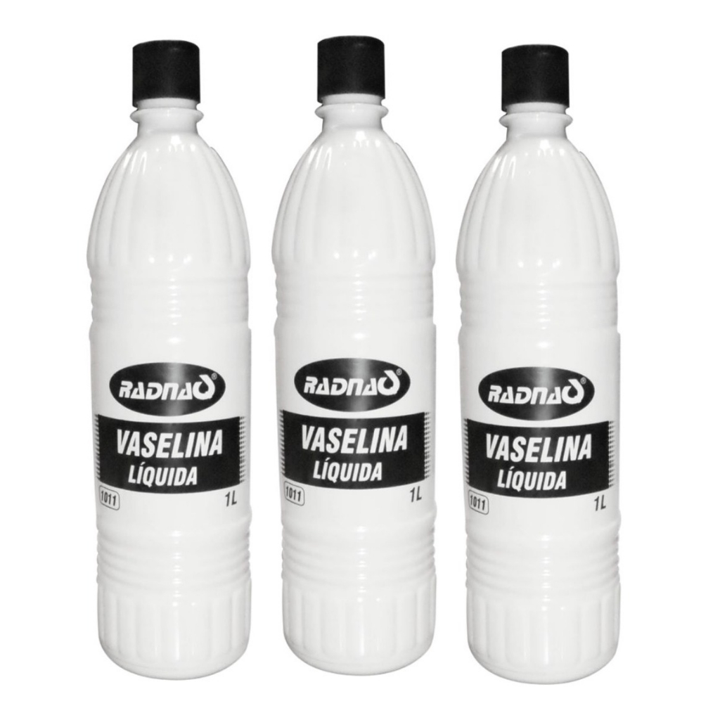 Kit c/3 Vaselinas Líquida Automotiva Carro Lubrificante Peças 1 Litro cada diminui o atrito e consequentemente o desgaste. O produto usado para essa finalidade é a vaselina líquida de uso industrial, própria pra lubrificação e proteção de peças e partes
