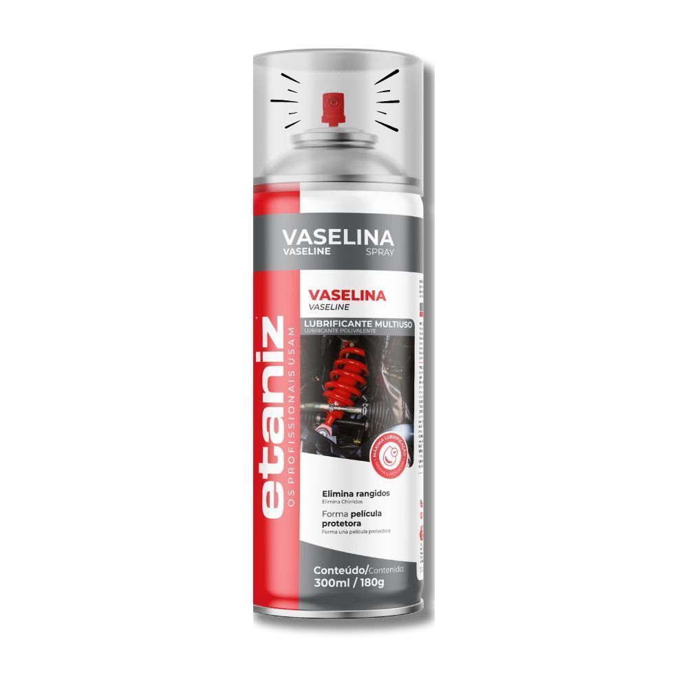TOP Vaselina Liquida Sprays Lubrificante Uso Geral Etaniz 300ml