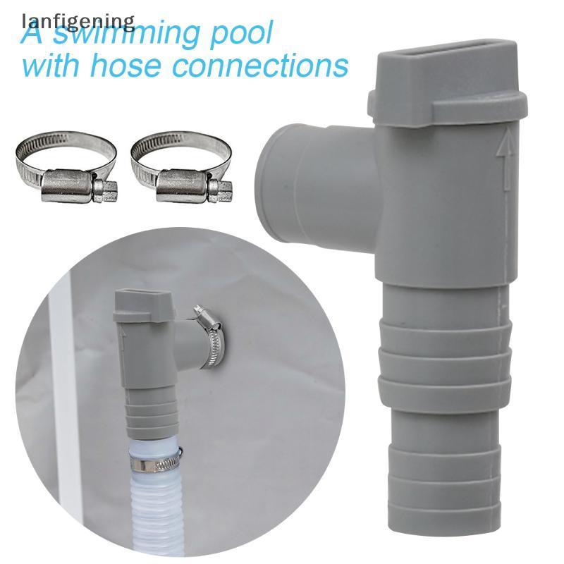 1 Conjunto Intex PoolSun Piscina Válvula De Drenagem Globo Para 32mm Mangueira Acessórios PVC Filtro Bomba Adaptador