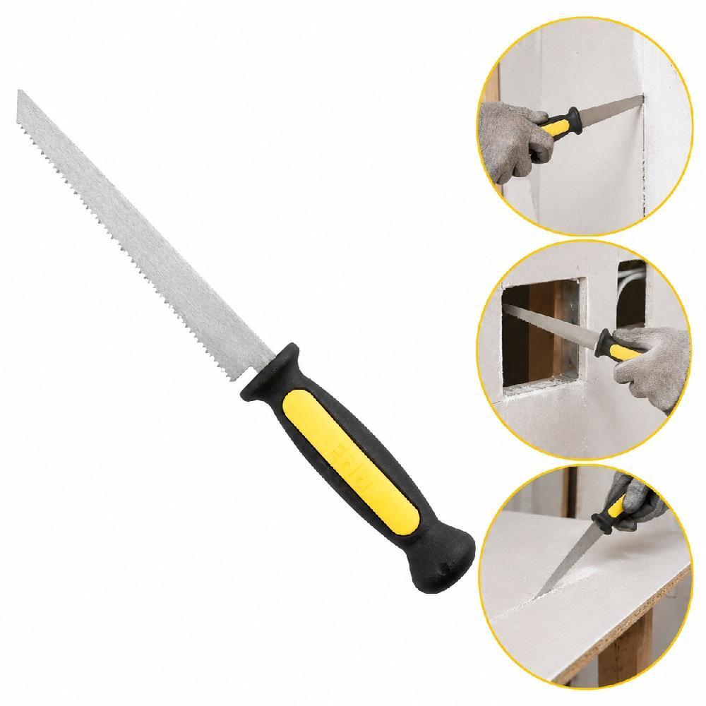 SERROTE PARA DRYWALL PROFISSIONAL CORTE GESSO SERRA PONTA FINA LAMINA EM ACO ALTA PRECISAO CABO PLASTICO ERGONOMICO