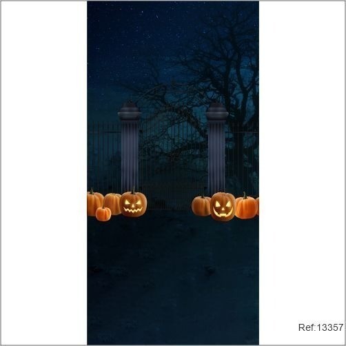 Painel Festa Halloween Cute Vertical 1,00x2,10 Em Tecido