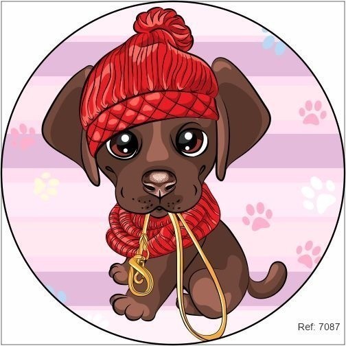 Painel Sublimado 3d Cachorrinho Cute 1,50x1,50 C Elástico