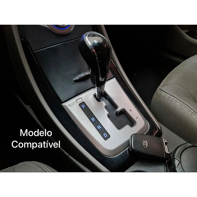 Capas couro manopla câmbio automático e chave presencial 4 botões Hyundai Hb20 2013 2014 2015