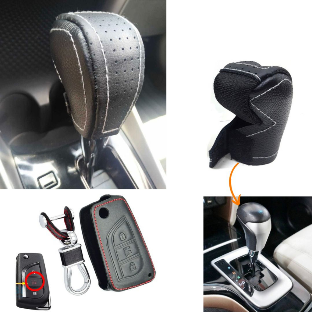 acessórios couro chave canivete e manopla câmbio automático Hilux SW4 2016 2017 2018 2019 2020 2021 2022 2023 2024 2025