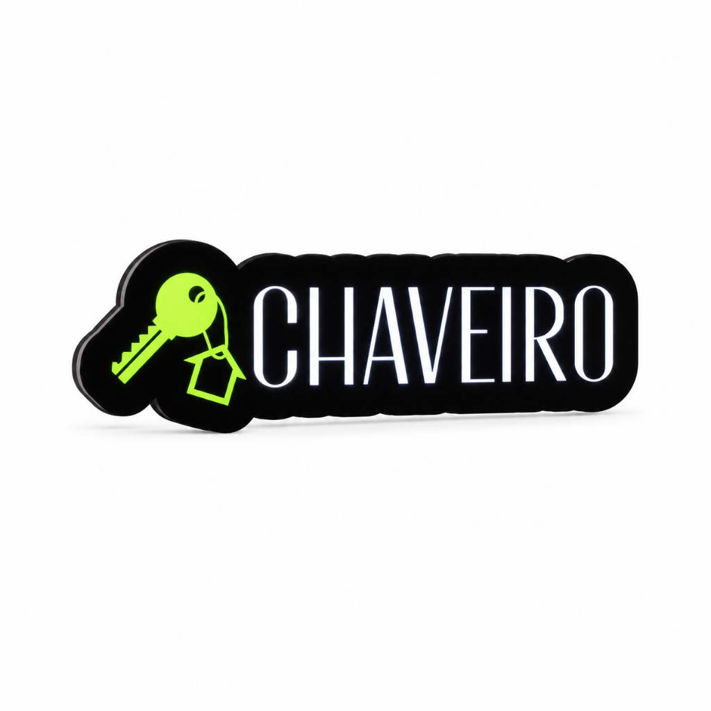 Letreiro Luminoso Chaveiro - Decoração