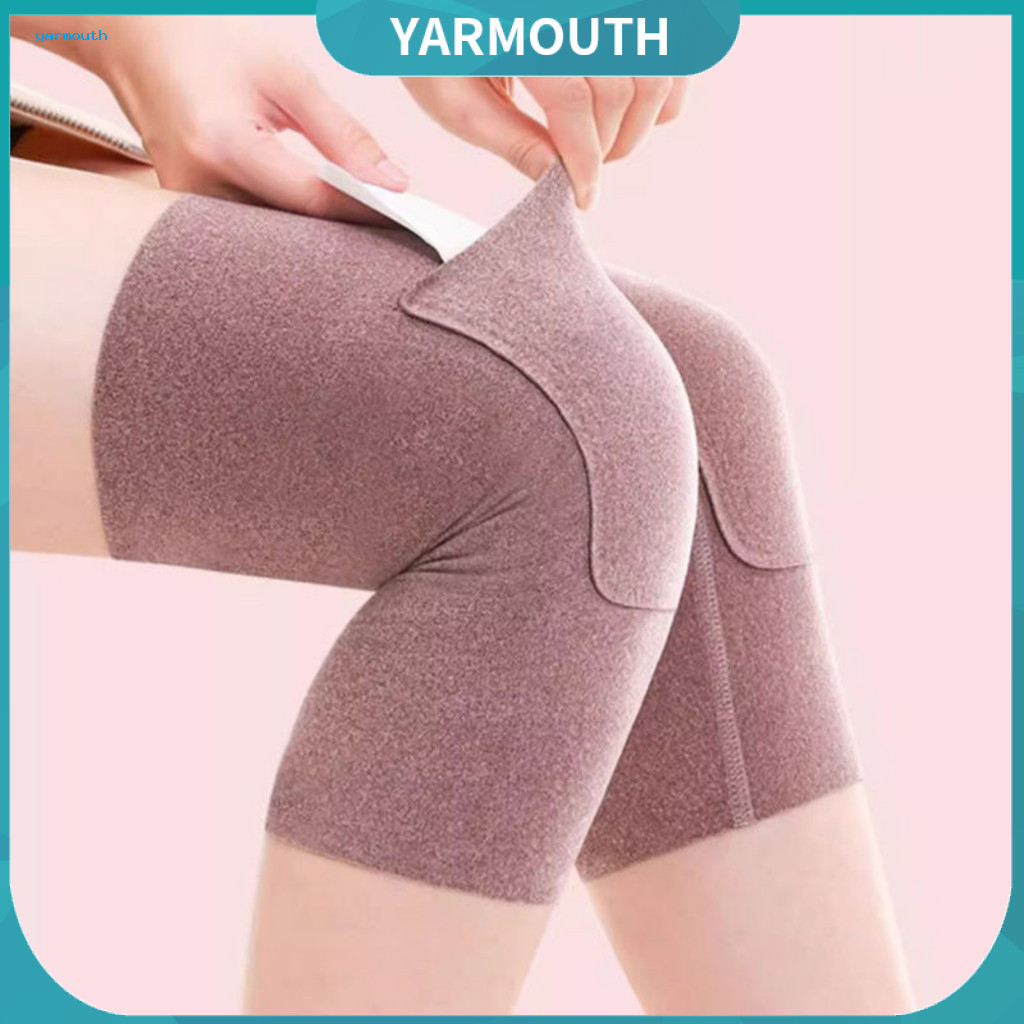 Weather Knee Pads Velvet 1 Pair with Front Pocket Warmers Anti-slip Brace for Outdoor Sports High Elasticity Leggings fo